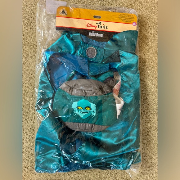 Disney Other - Disney Haunted Mansion 3pc HatBox Ghost Pet Dog Halloween Costume & Toy Set NWT